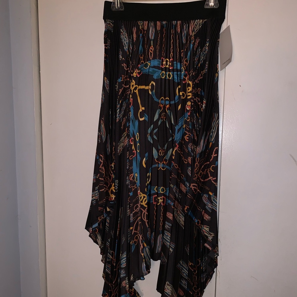 ZARA scarf print skirt